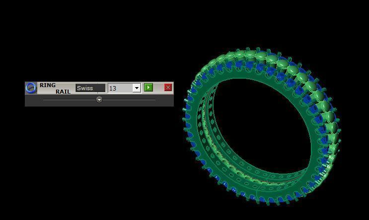 daimond band ring 3D print model_12