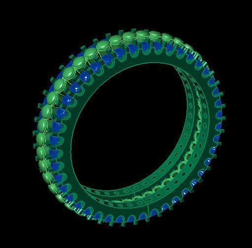 daimond band ring 3D print model_7