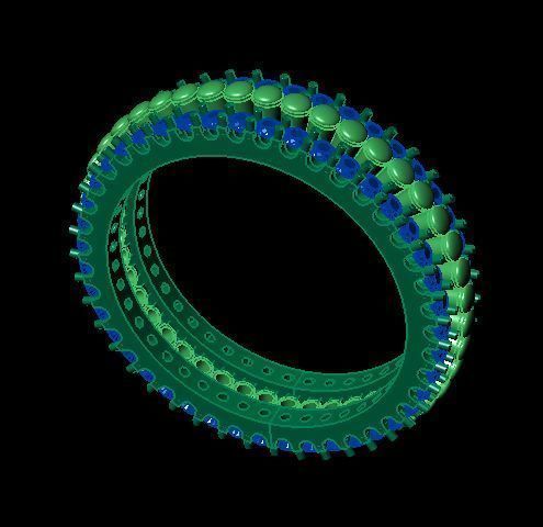 daimond band ring 3D print model_6