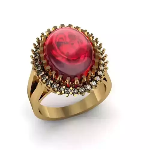 ruby daimond ring