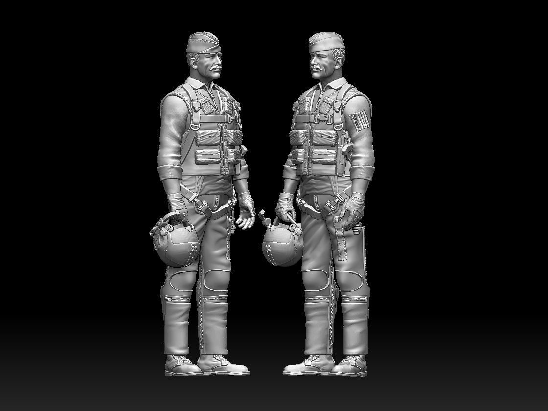 Robin Olds general officer in the United States Air Force 3D print model_2