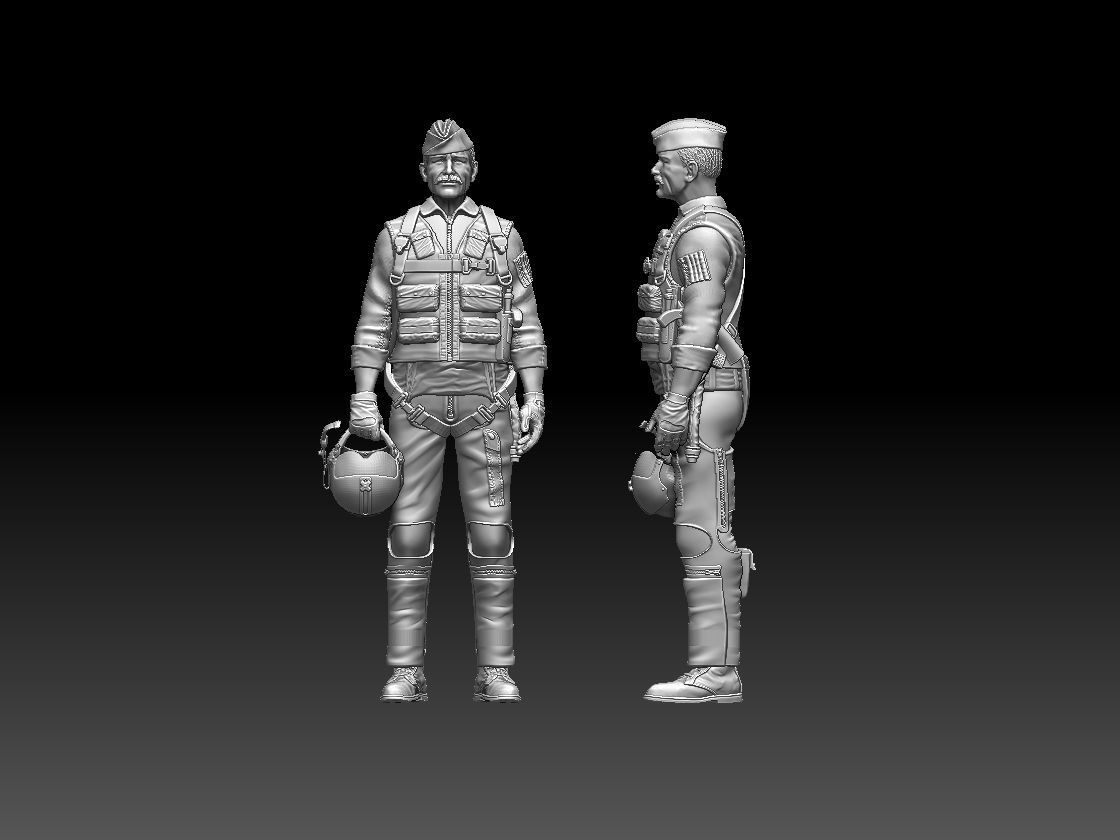 Robin Olds general officer in the United States Air Force 3D print model_5