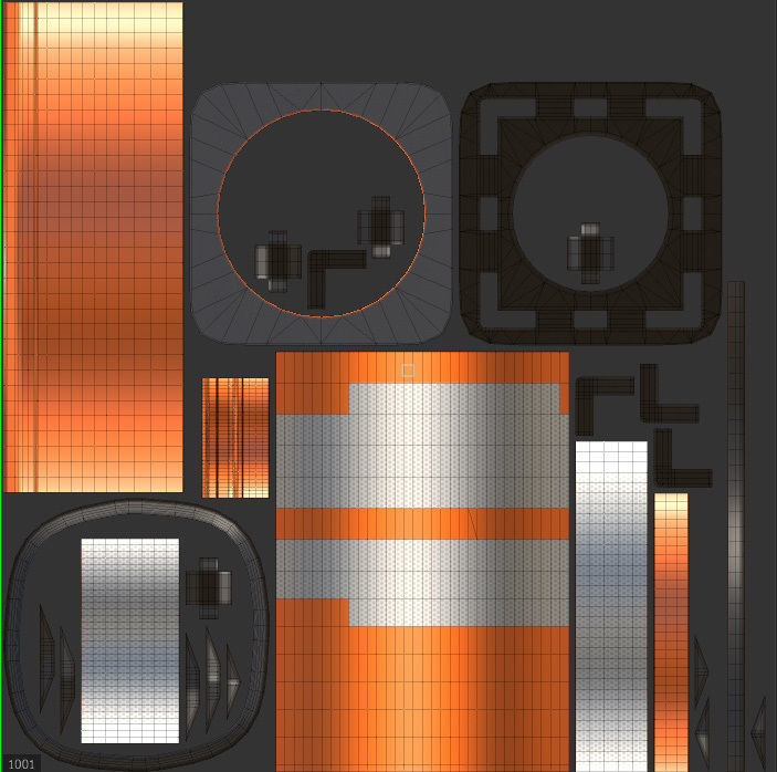 Traffic Cone Low-poly 3D model_24