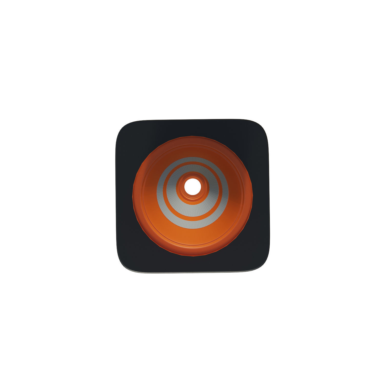 Traffic Cone Low-poly 3D model_8