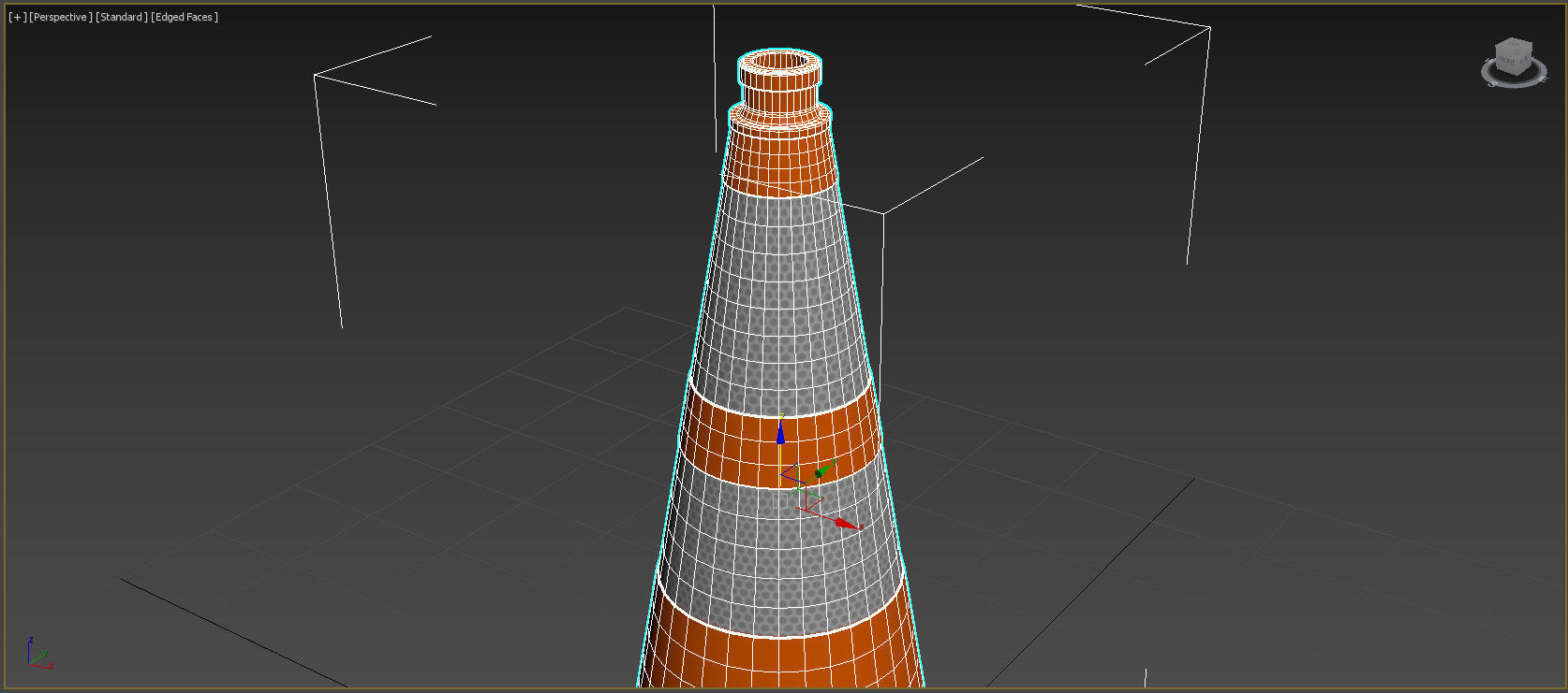 Traffic Cone Low-poly 3D model_23