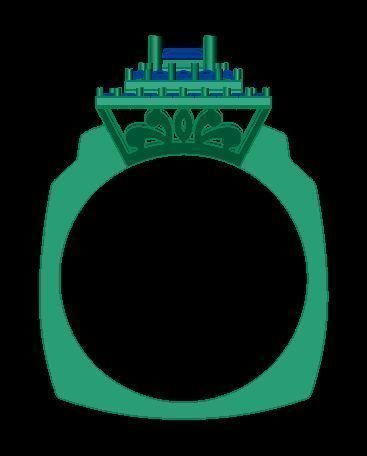 princess ring 3D print model_6
