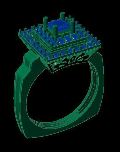 princess ring 3D print model_4