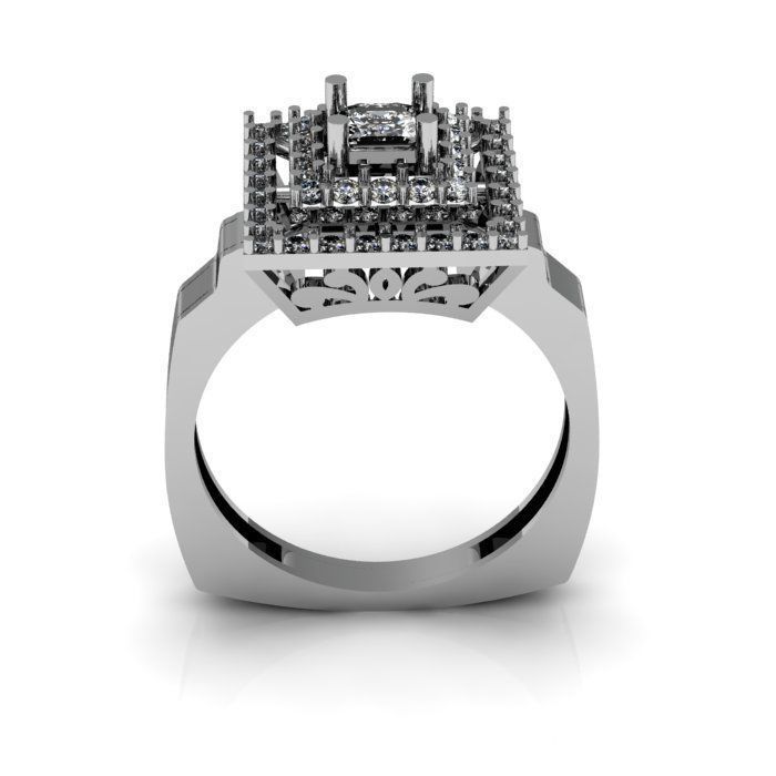 princess ring 3D print model_3