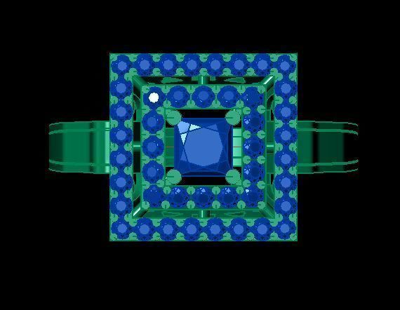 princess ring 3D print model_5