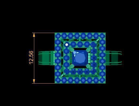 princess ring 3D print model_12