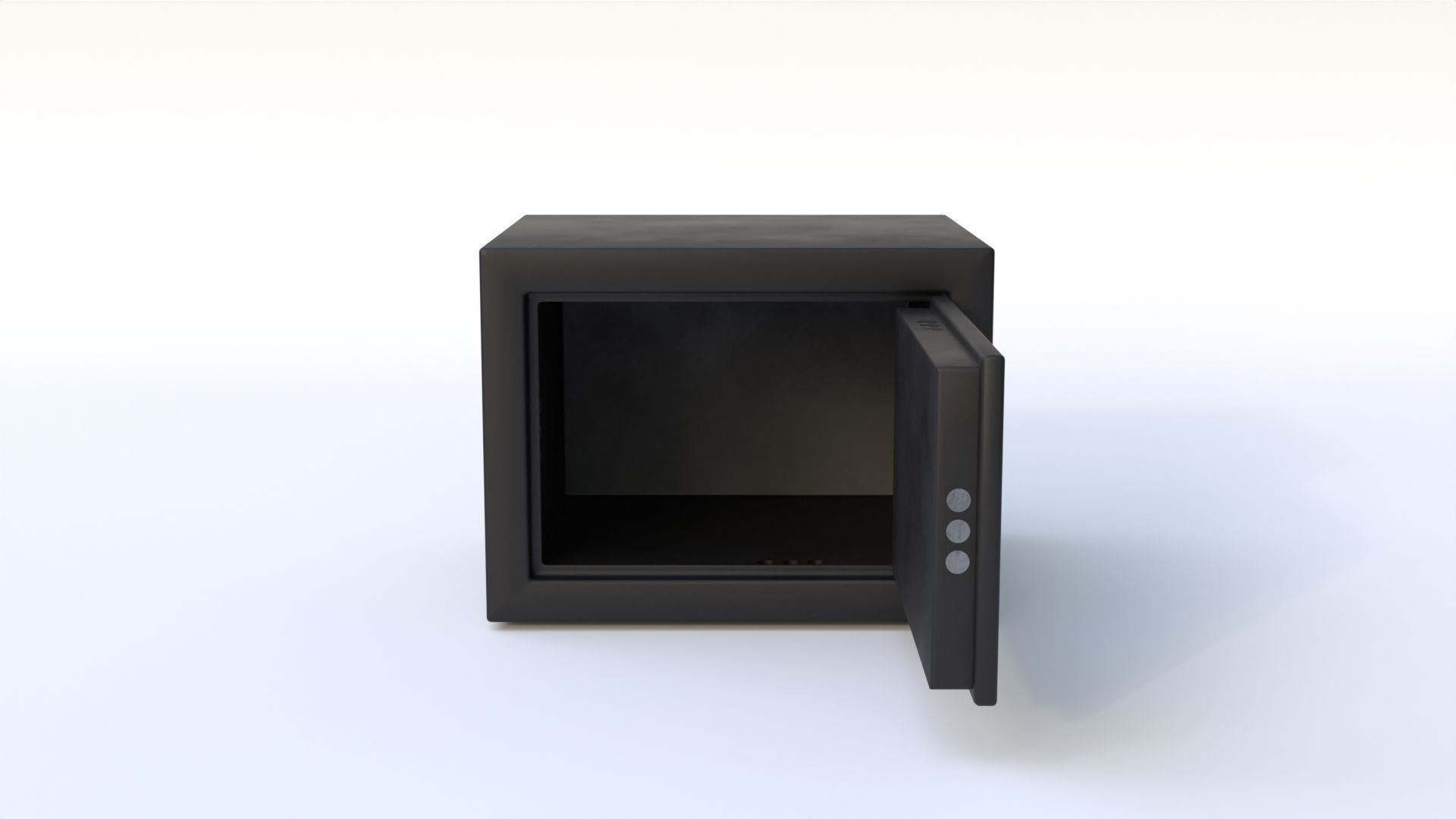 Safe Box Low-poly 3D model_2