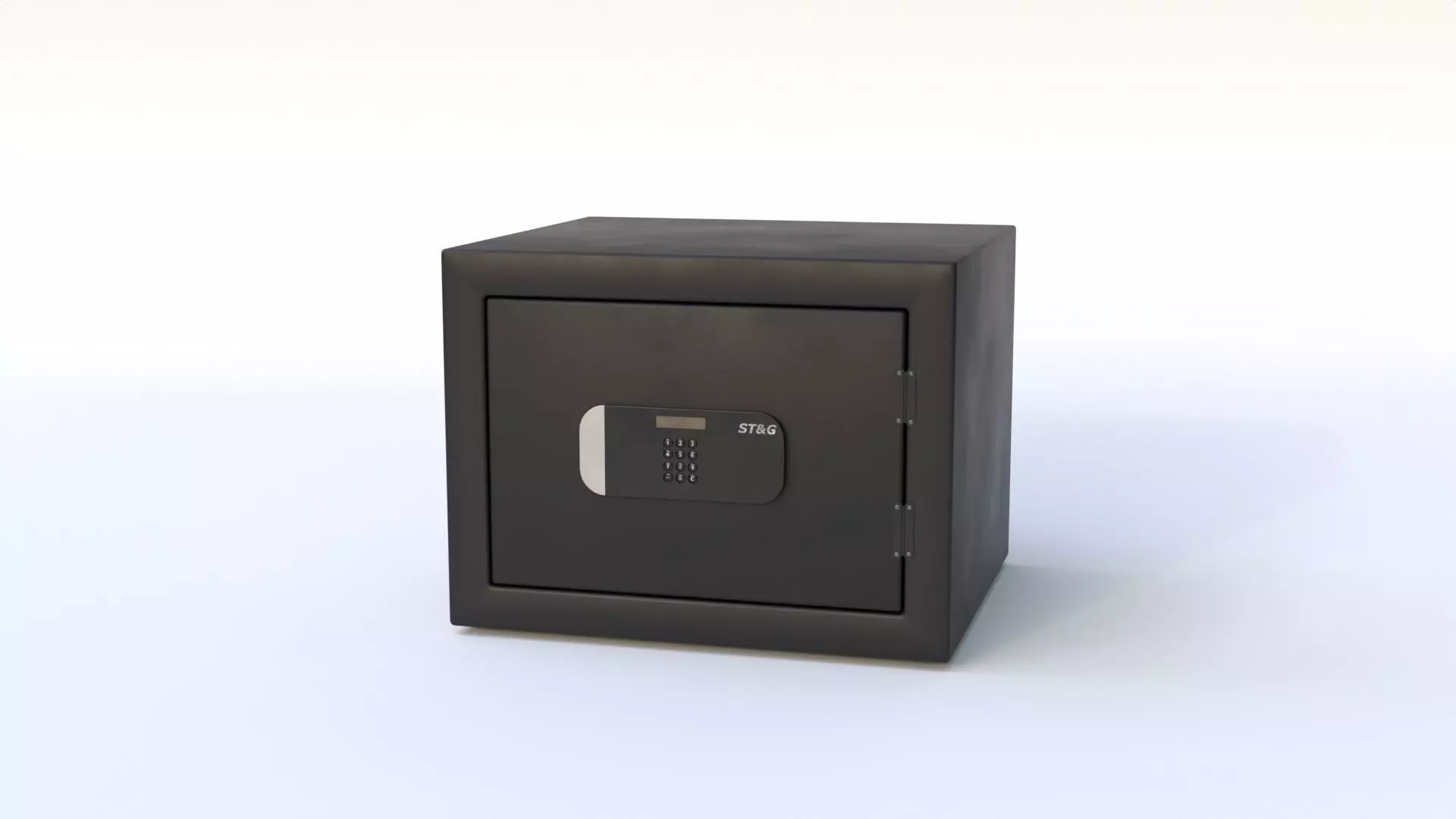 Safe Box Low-poly 3D model_0