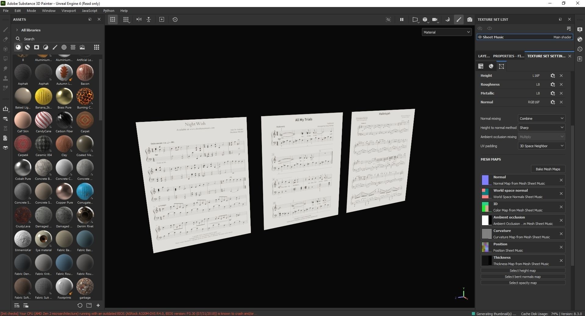 Sheet Music 3D Model Low-poly 3D model_7
