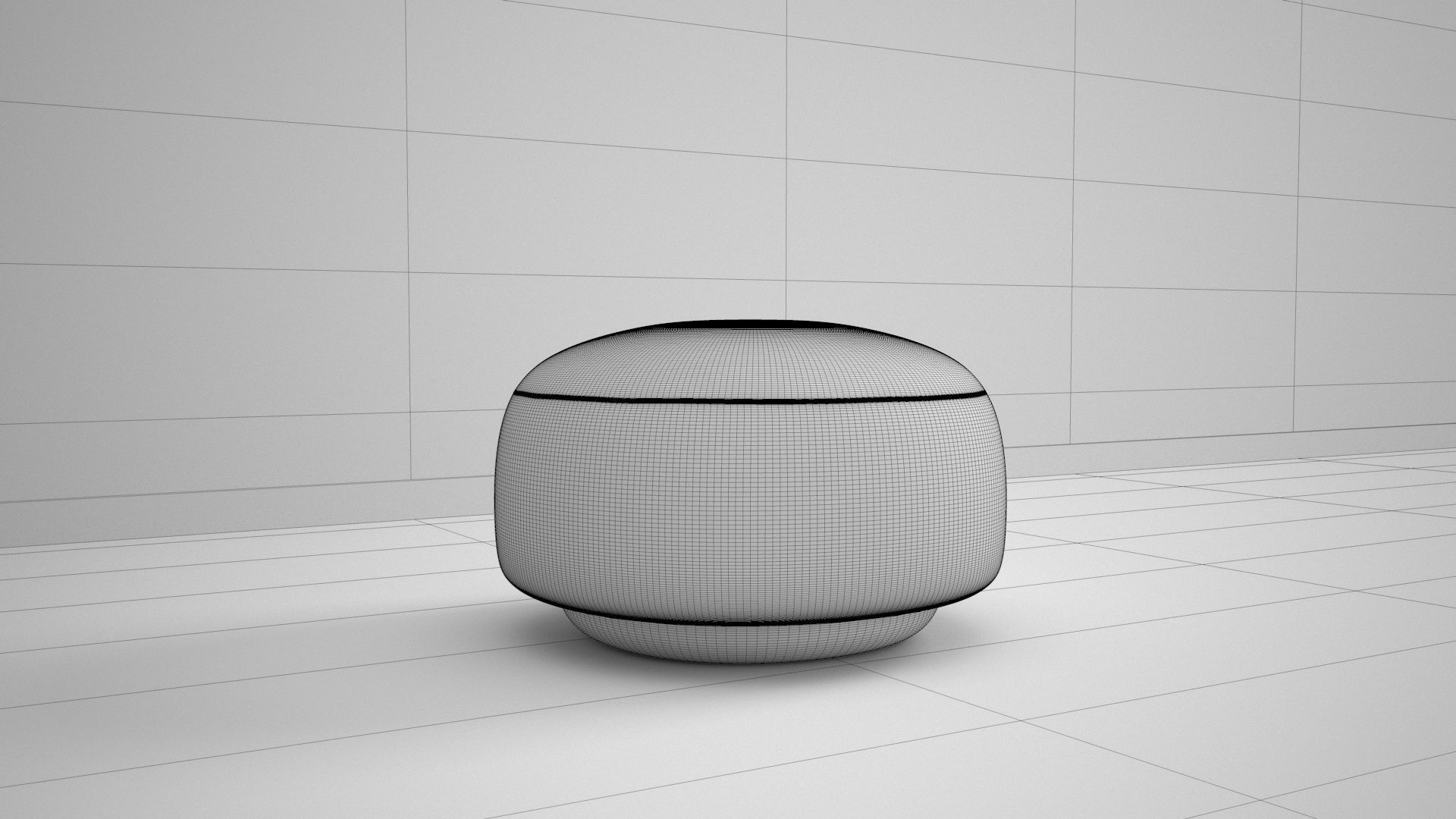 Red Velvet Sofa 3D model_13