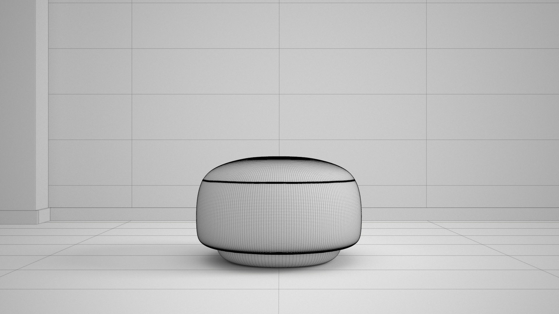 Red Velvet Sofa 3D model_12