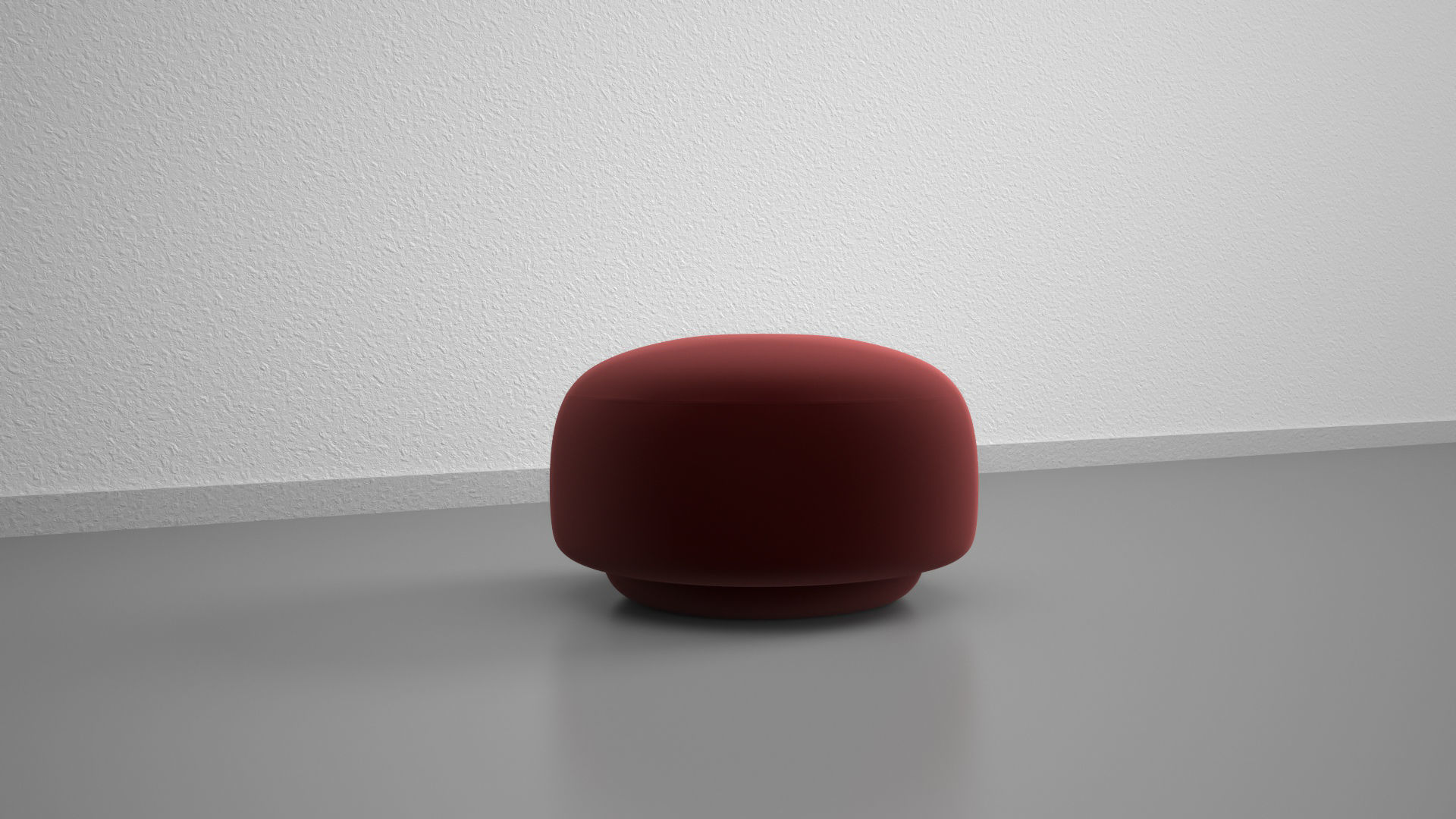 Red Velvet Sofa 3D model_6