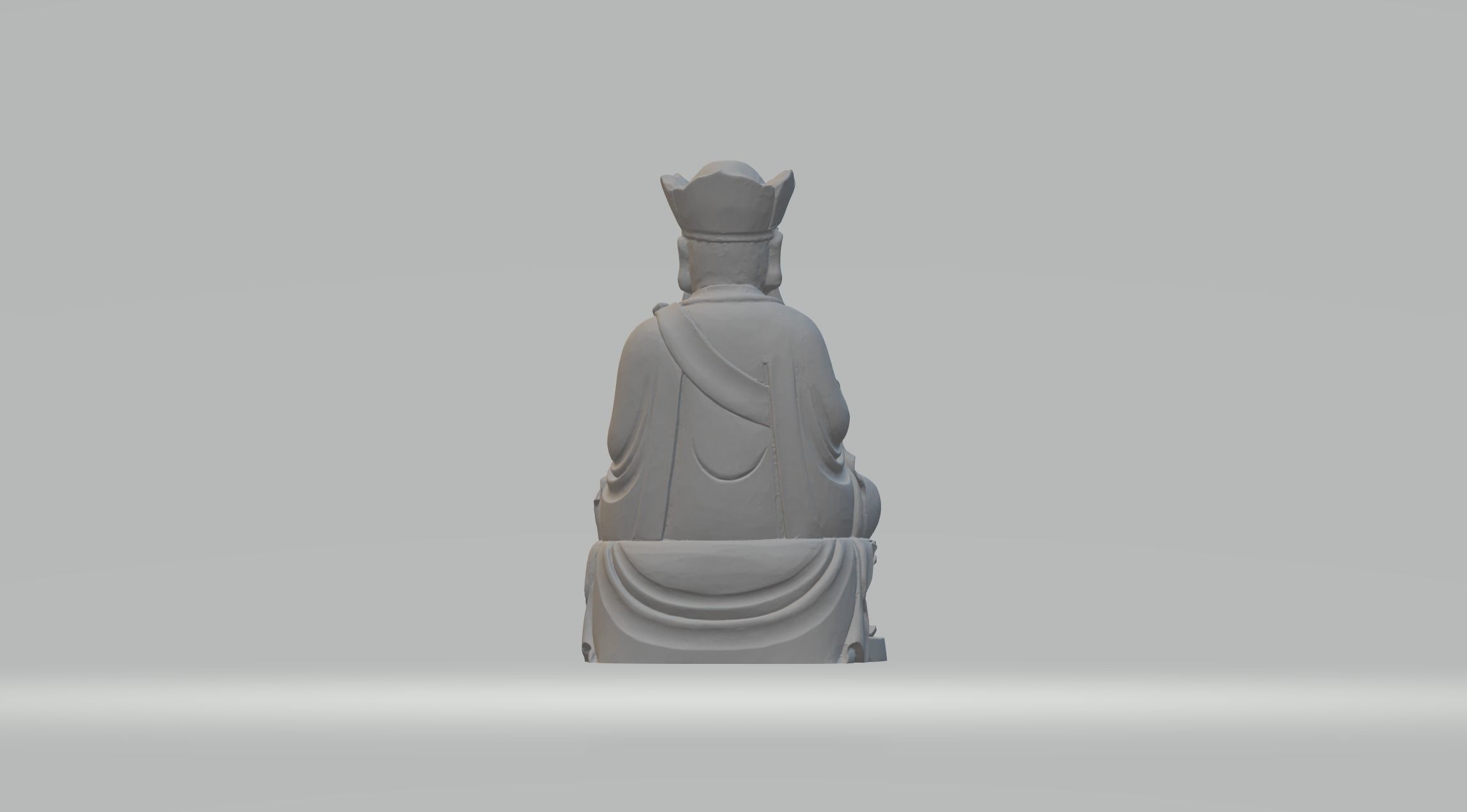 Ksitigarbha Bodhisattva Buddha Statue 3D print model_2