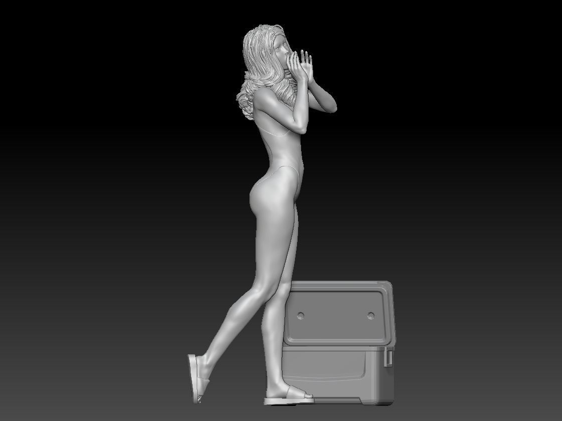 BBQ GIRL 2 READY 3D print model_7