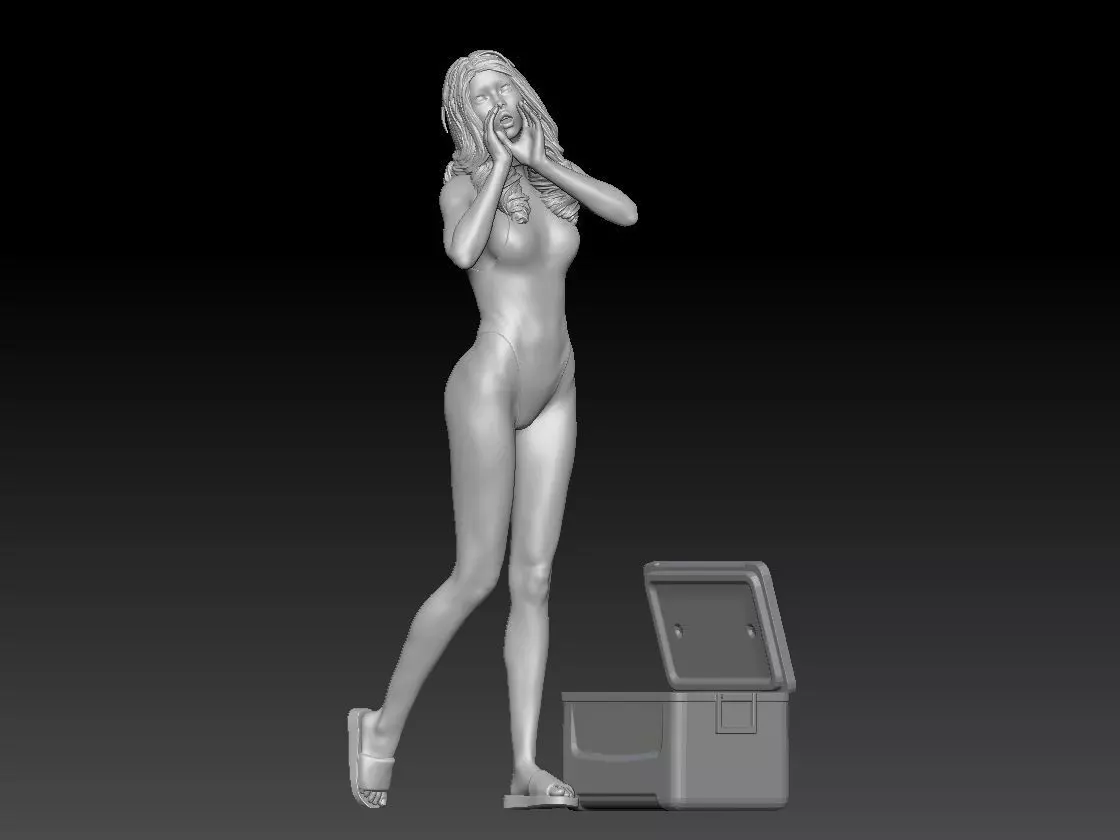 BBQ GIRL 2 READY 3D print model_0