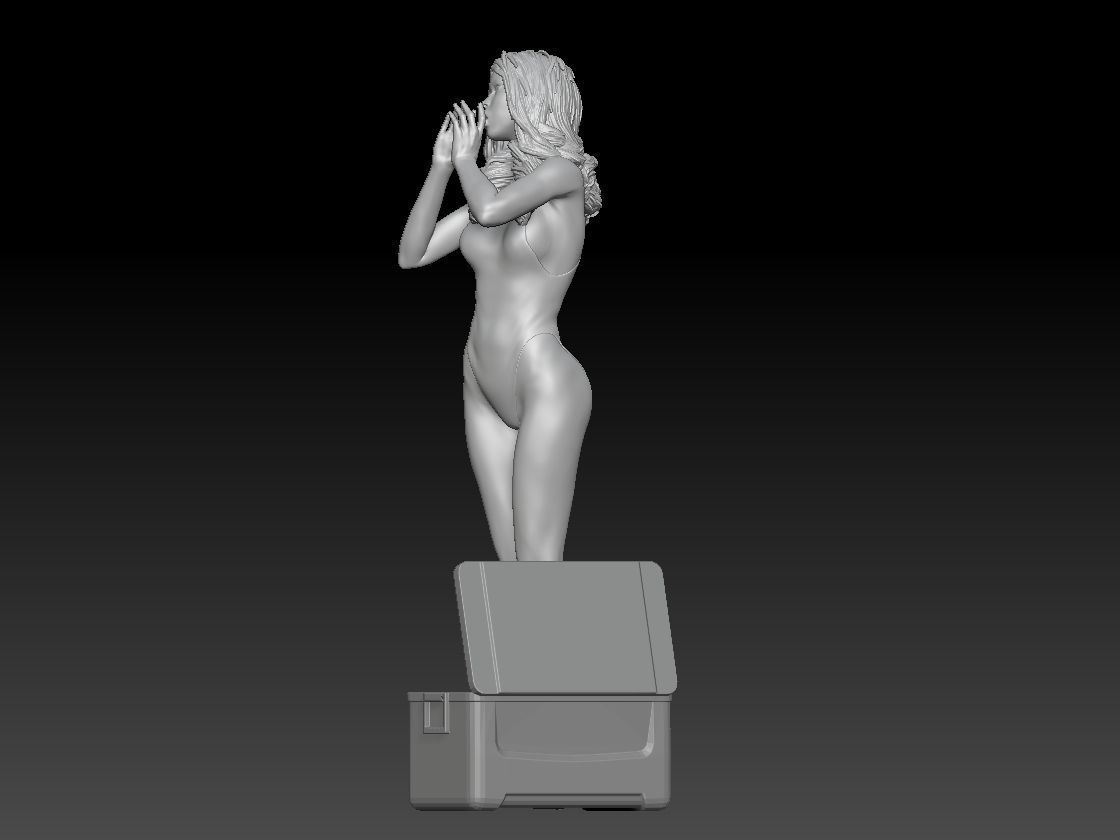 BBQ GIRL 2 READY 3D print model_2