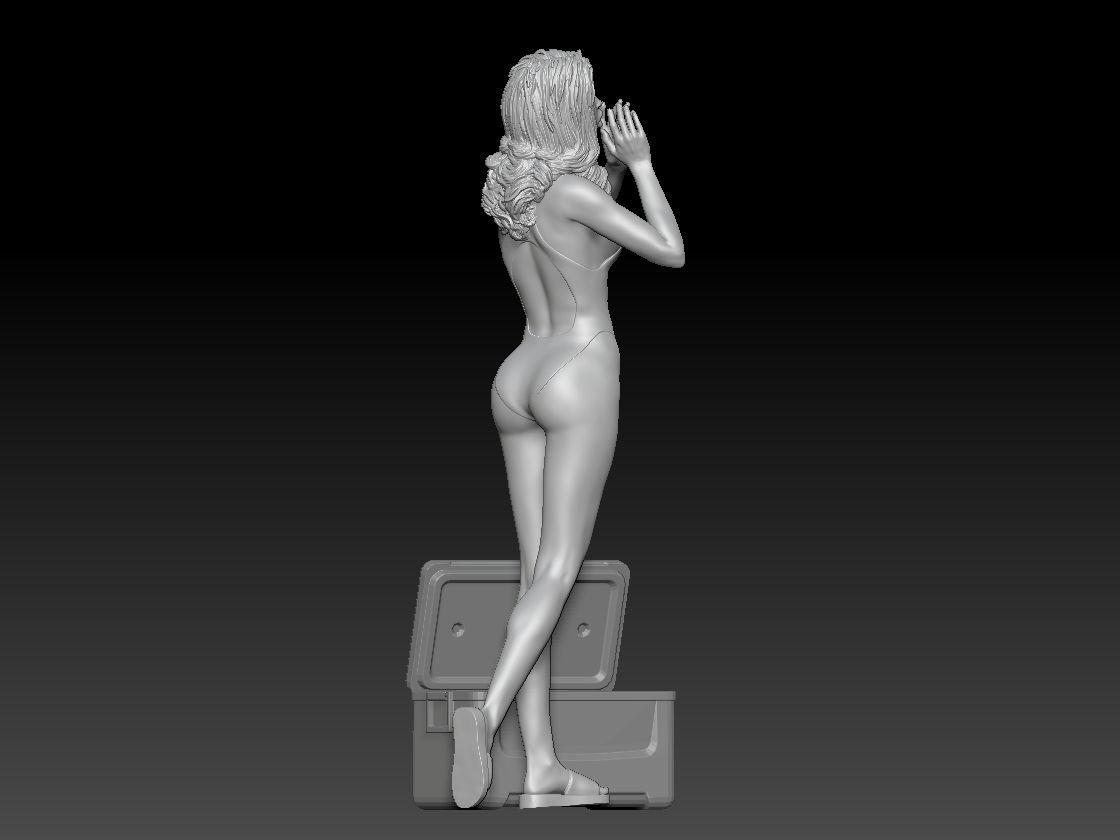BBQ GIRL 2 READY 3D print model_6