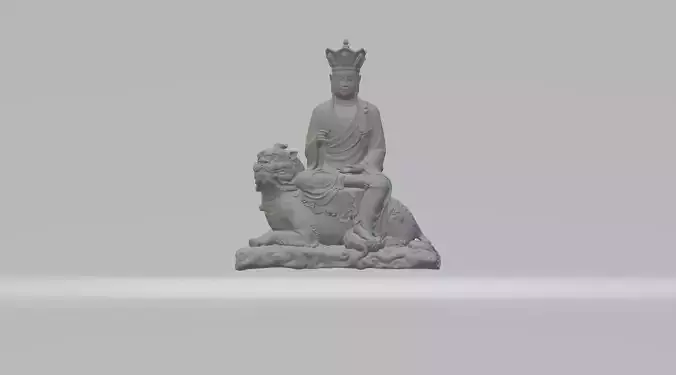 Ksitigarbha Bodhisattva Buddha Statue  3D print model