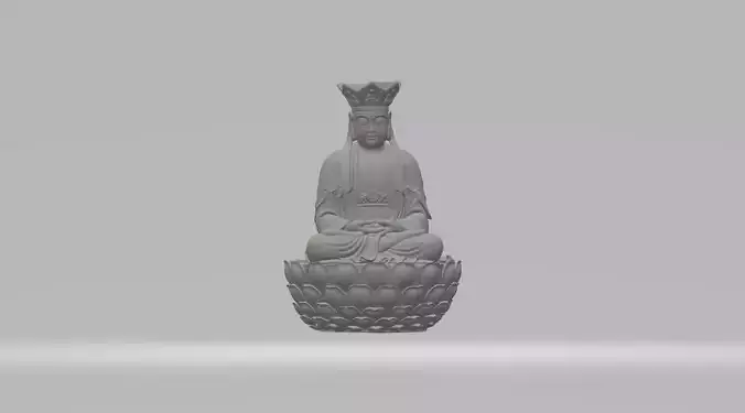 Ksitigarbha Bodhisattva Buddha Statue 
