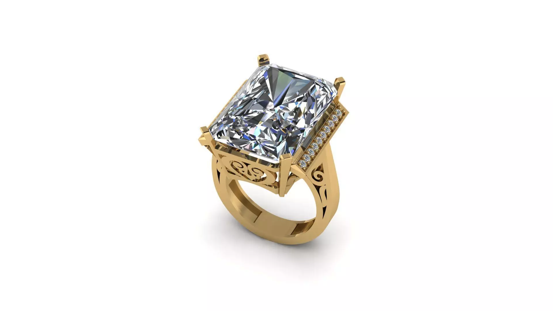 wedding ring 3D print model