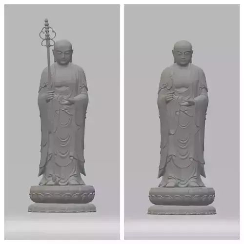 Ksitigarbha Bodhisattva Buddha Statue 