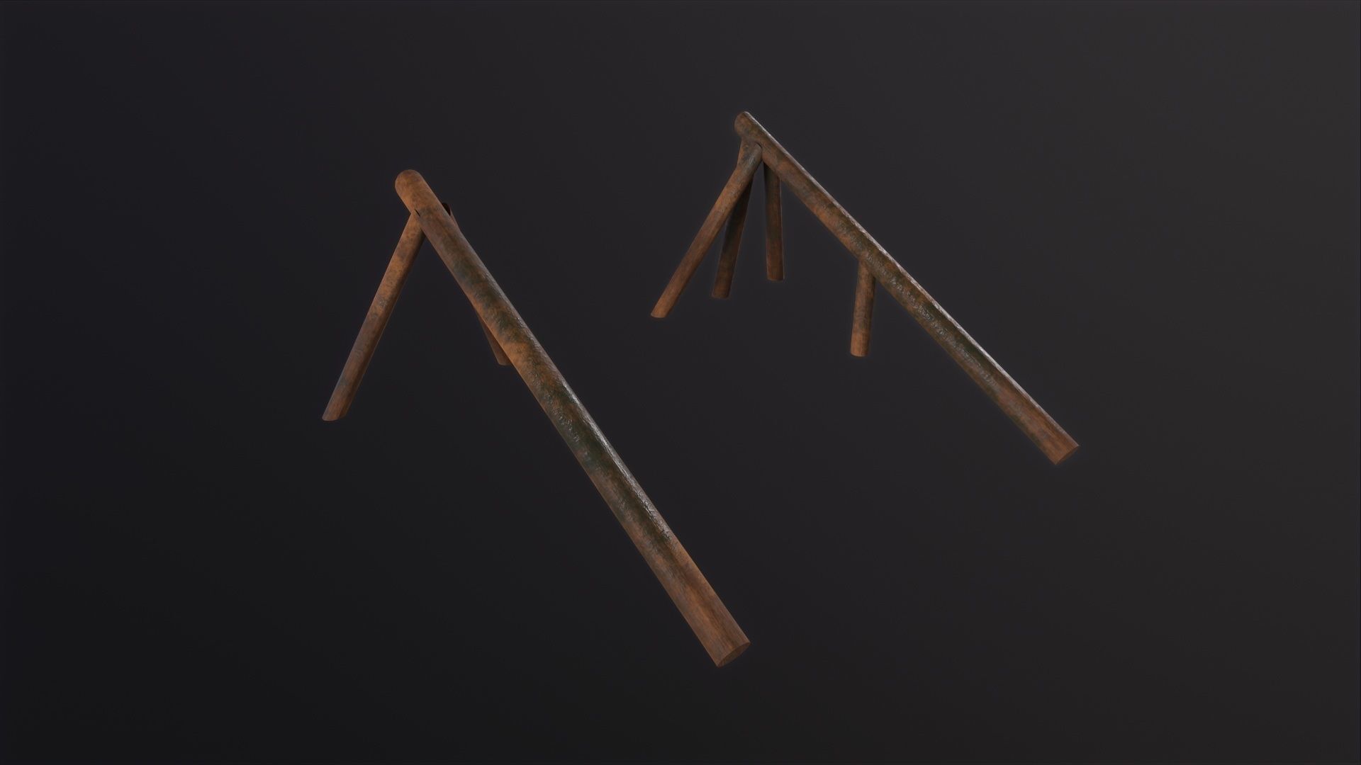 3D model Log Ramps Obstacles WWII 3D Model VR / AR / low-poly | CGTrader