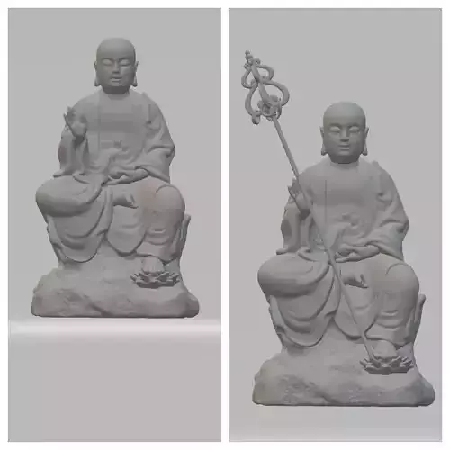 Ksitigarbha Bodhisattva Buddha Statue