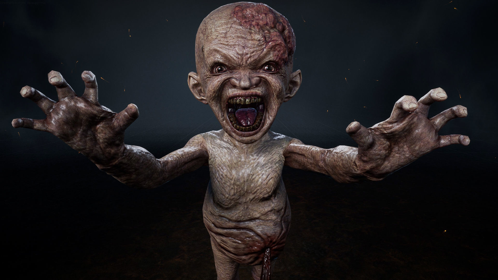 Homunculus Low-poly 3D model_3