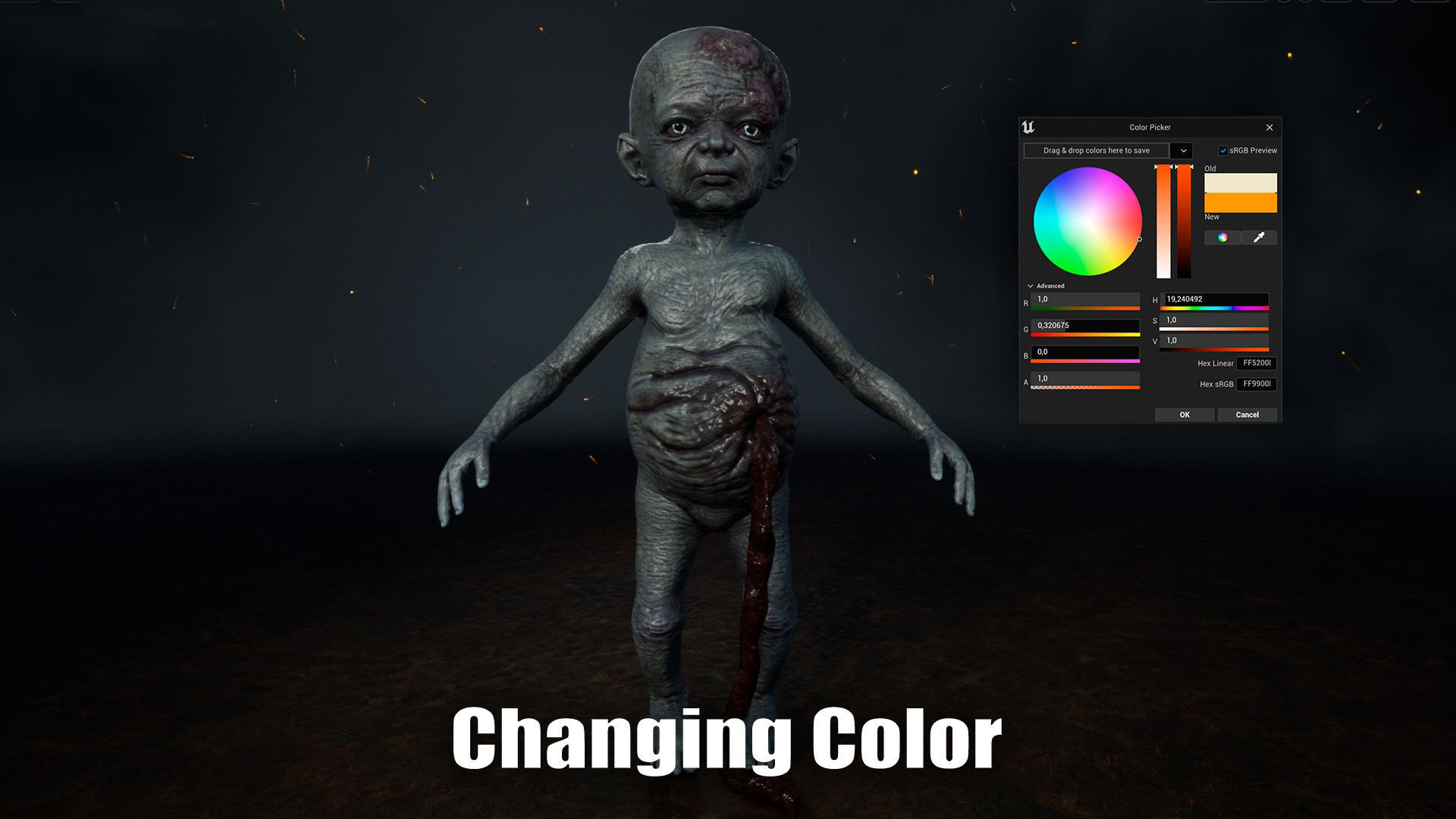 Homunculus Low-poly 3D model_11