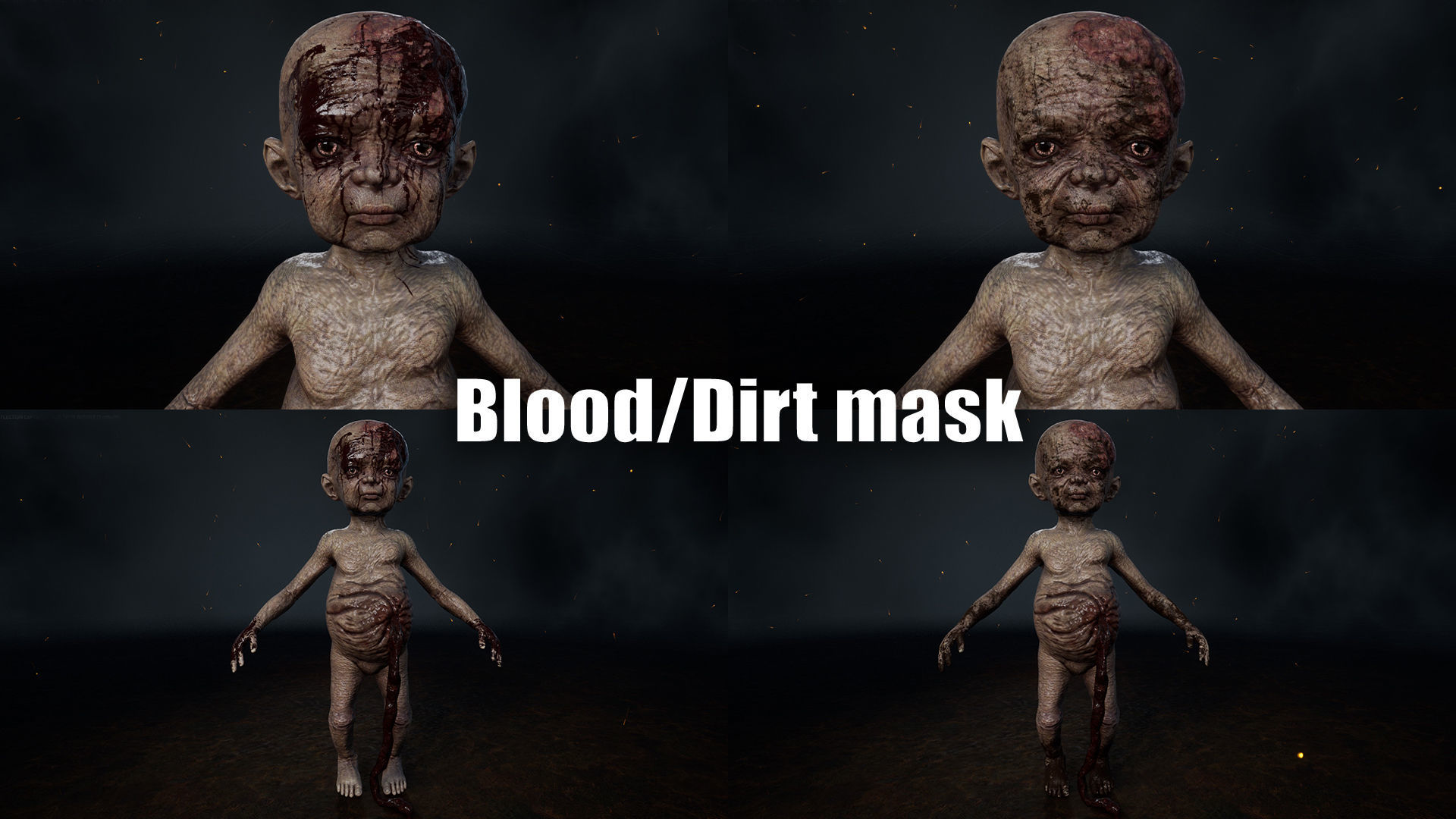 Homunculus Low-poly 3D model_10