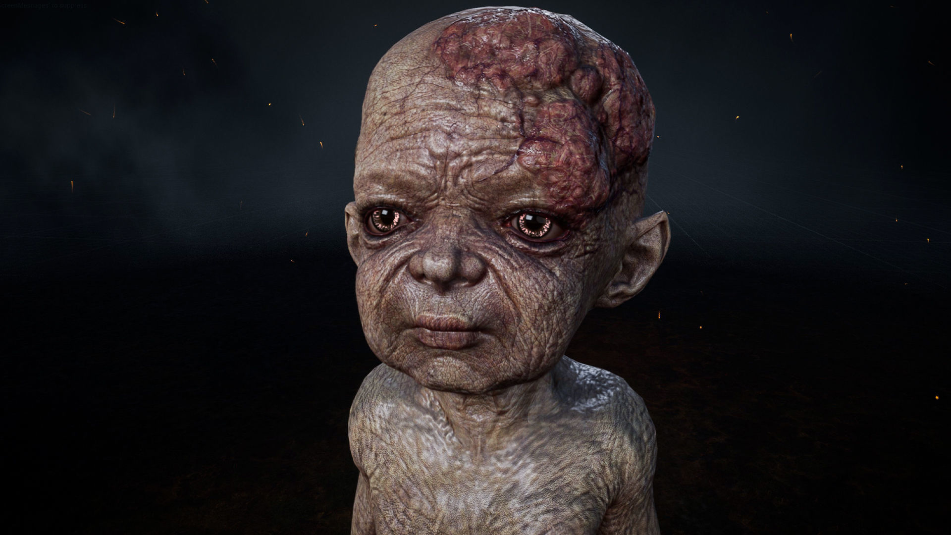 Homunculus Low-poly 3D model_6