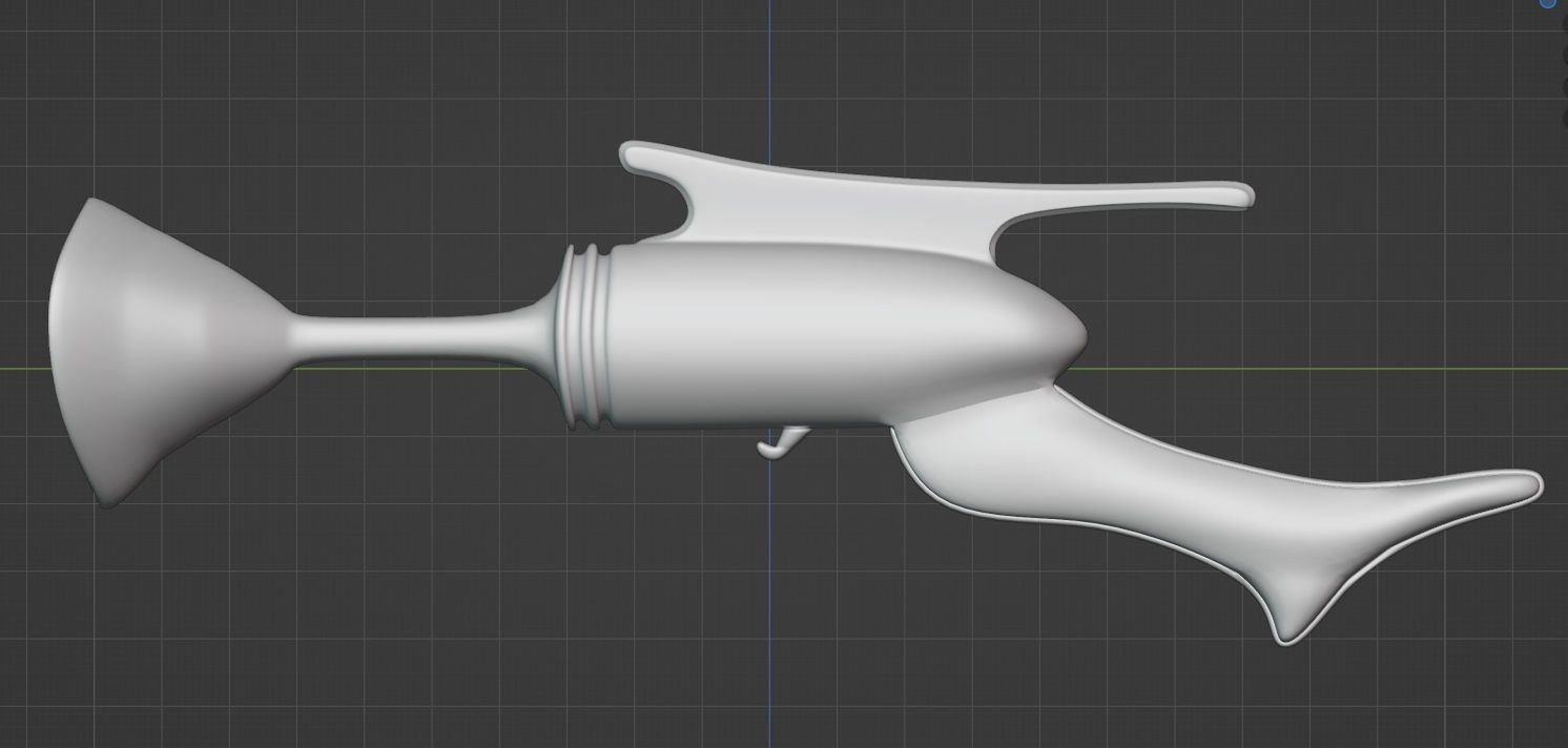 Cartoon Gun Low-poly 3D model Low-poly 3D model_3