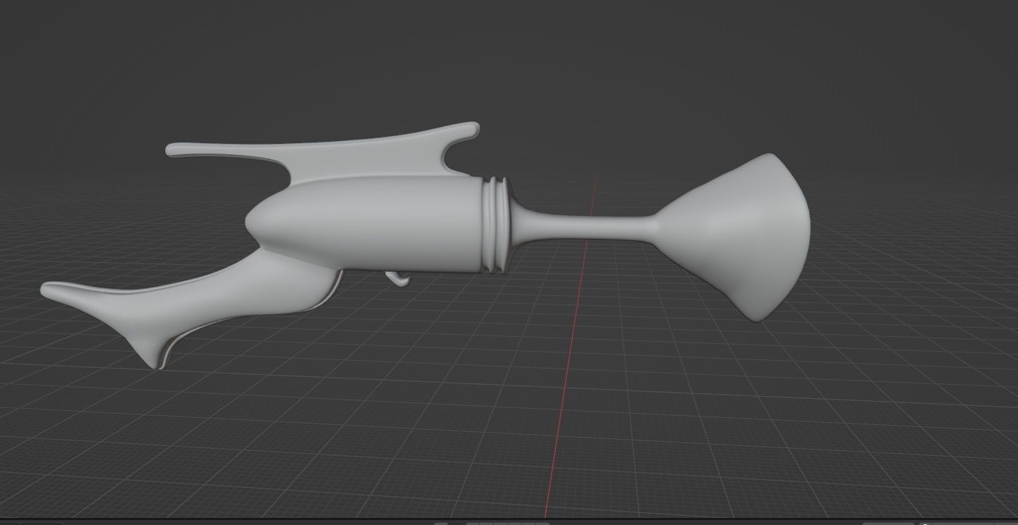 Cartoon Gun Low-poly 3D model Low-poly 3D model_6