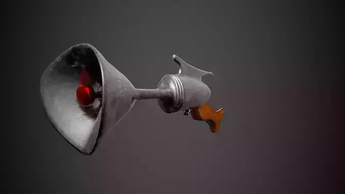 Cartoon Gun Low-poly 3D model