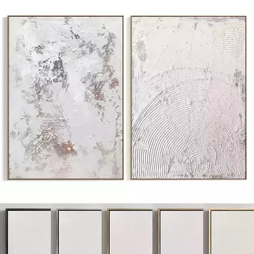 Plaster Two Photo Frame 367