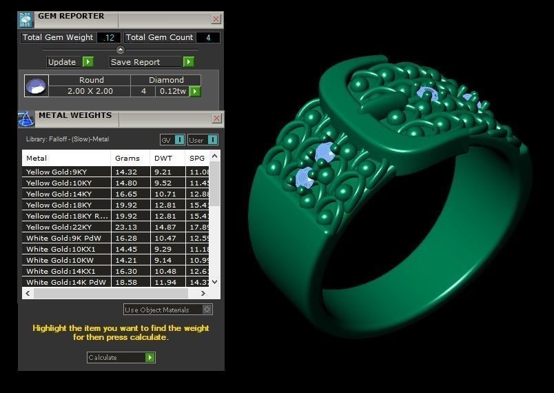 12 rings 3D print model_25