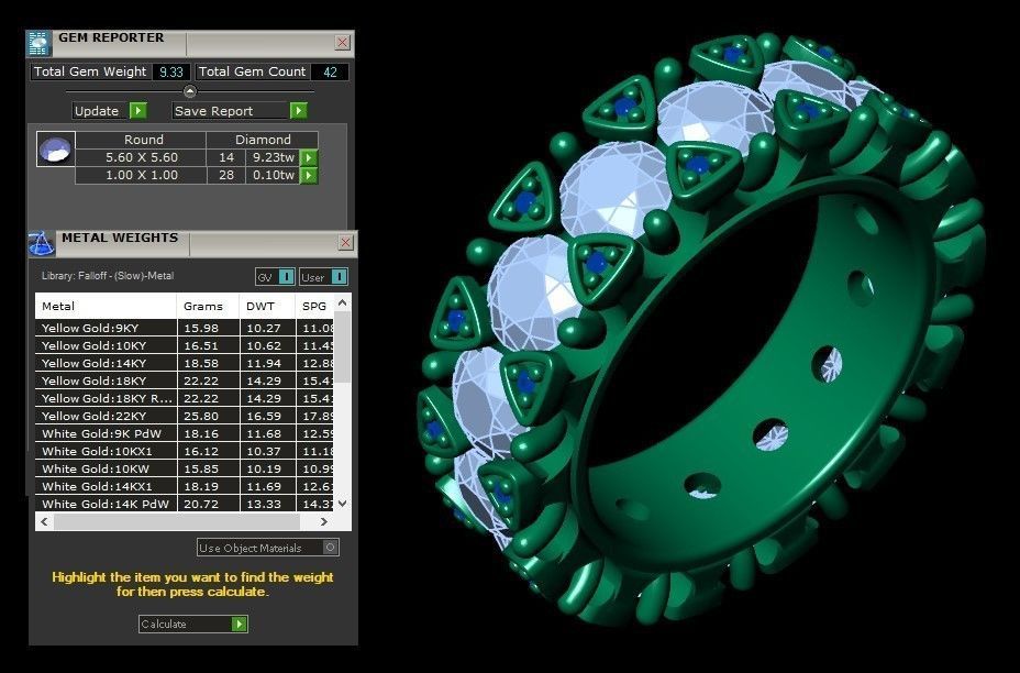 12 rings 3D print model_7