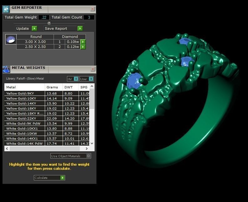 12 rings 3D print model_10