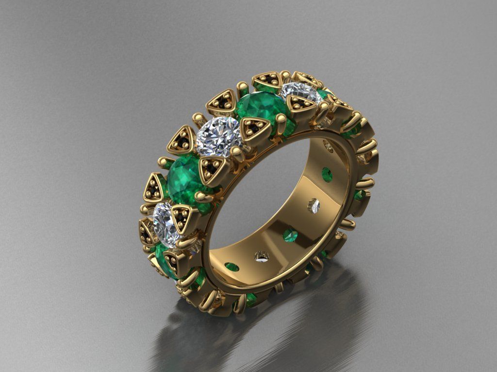 12 rings 3D print model_6