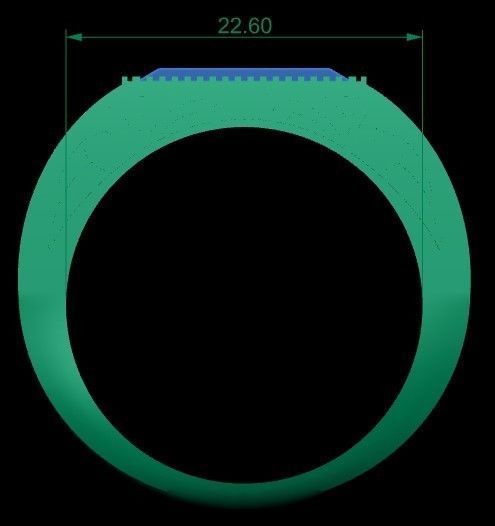 12 rings 3D print model_2