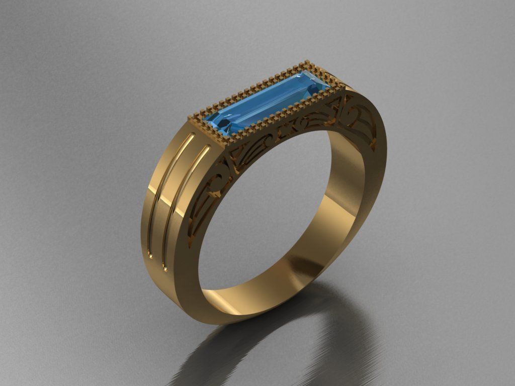 12 rings 3D print model_3