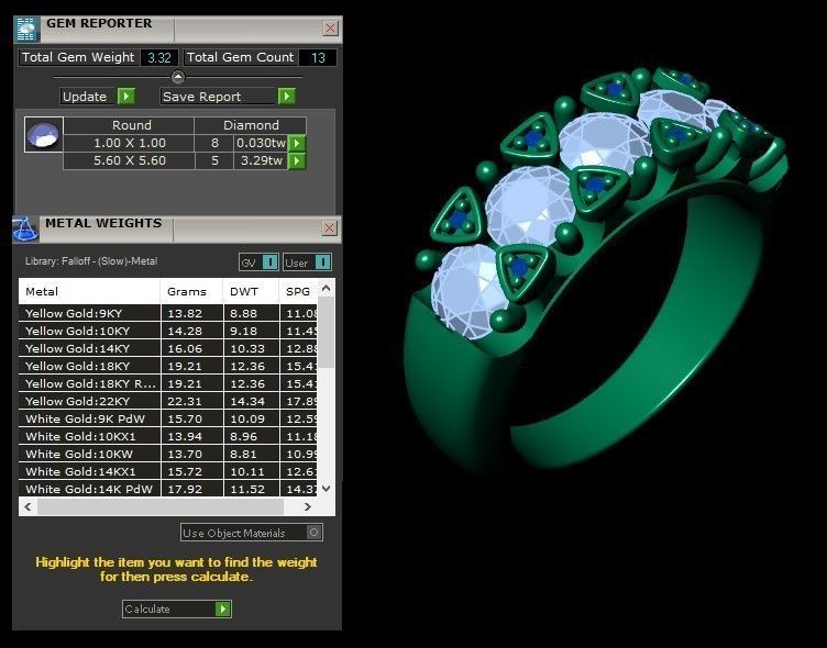 12 rings 3D print model_37