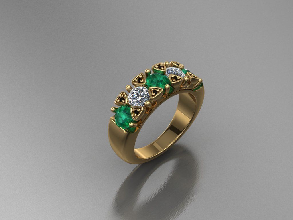 12 rings 3D print model_36