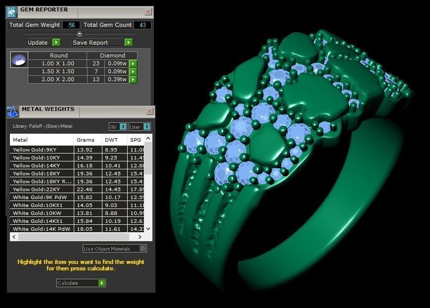 12 rings 3D print model_31