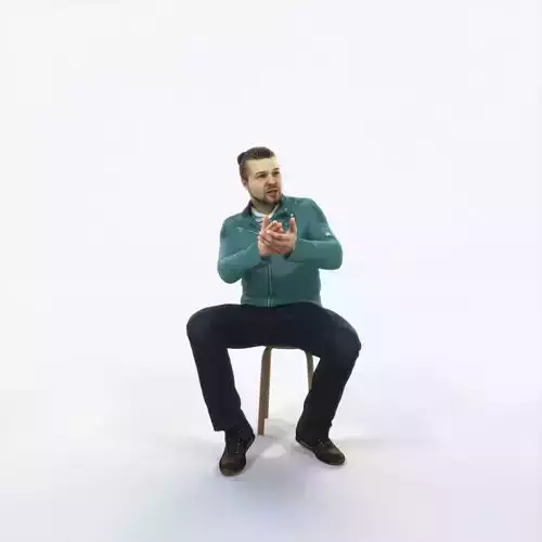 Keen 09I Explaining Sitting Casual Man