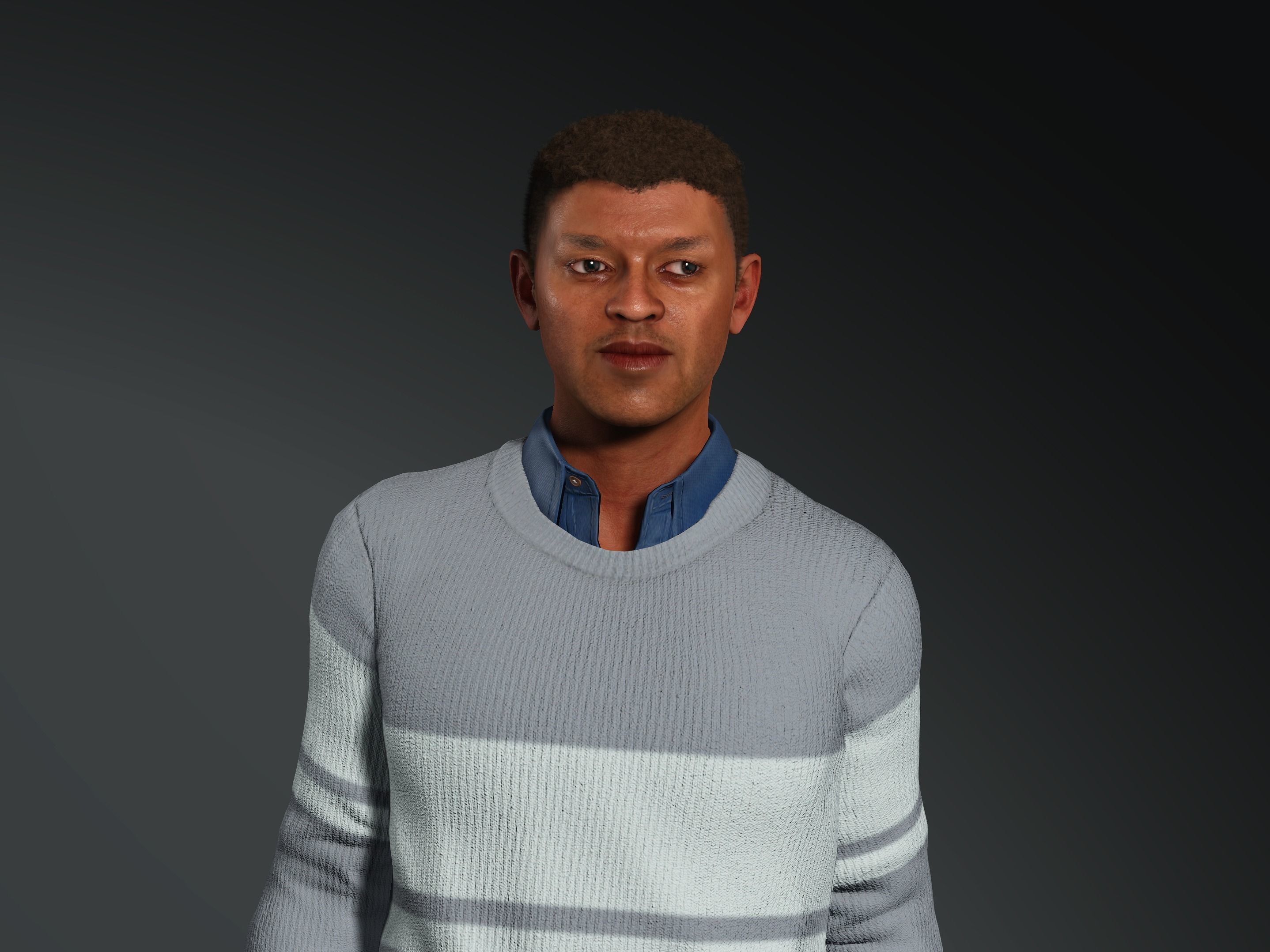 Amari-Male Character Low-poly 3D model_12